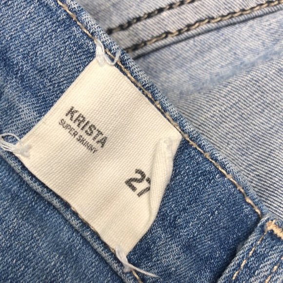 PREMIUM HUDSON KRISTA SUPER SKINNY JEANS 27x30 MADE IN USA 🇺🇸 - Picture 9 of 12